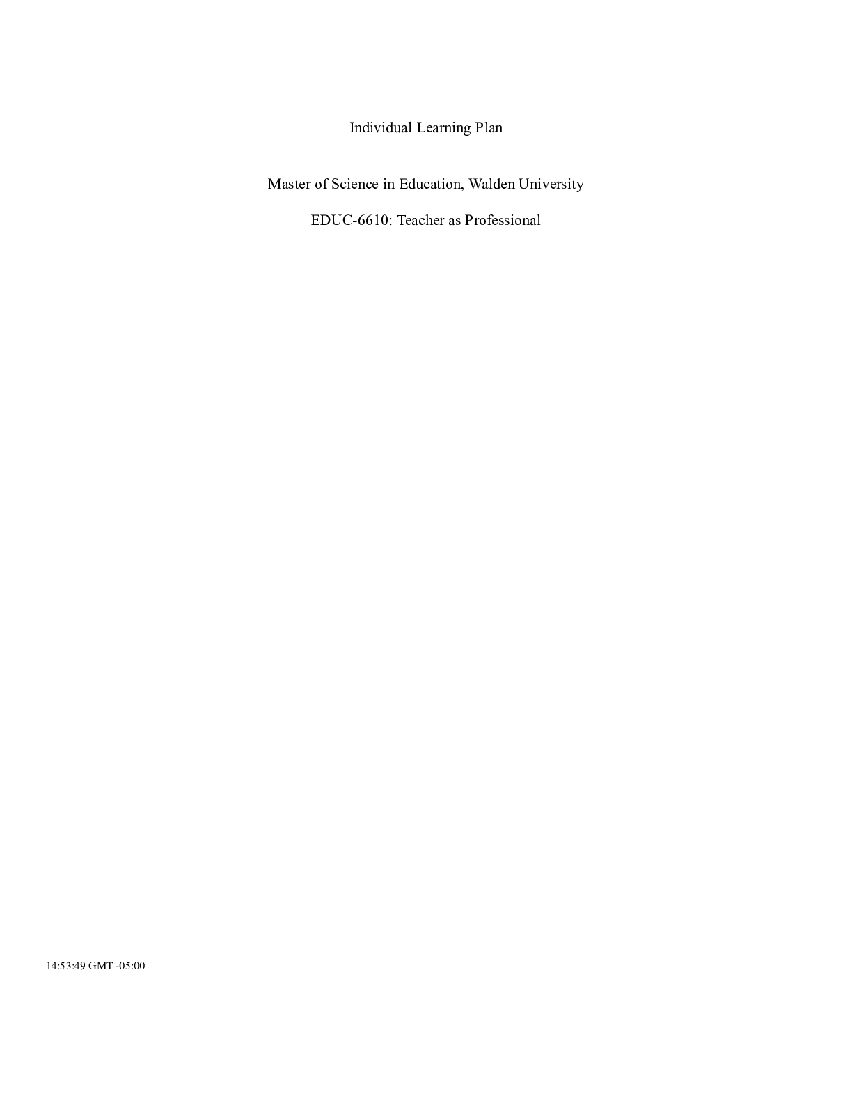 Preview image of Individual Learning Plan.docx document